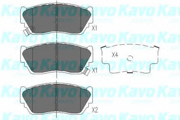 KBP-6504 Kavo Parts Гальмівні колодки
