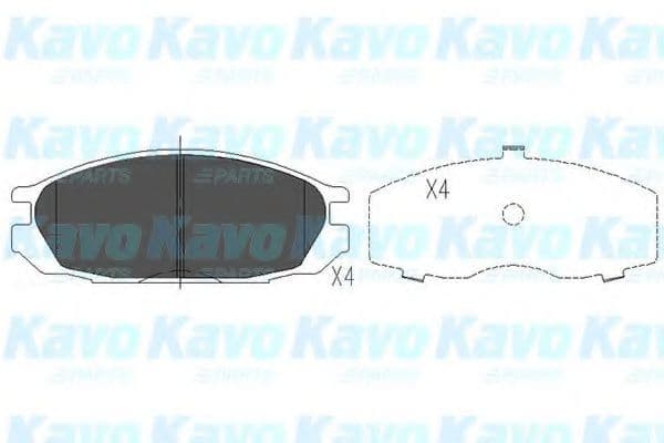 KBP-6510 Kavo Parts Тормозные колодки