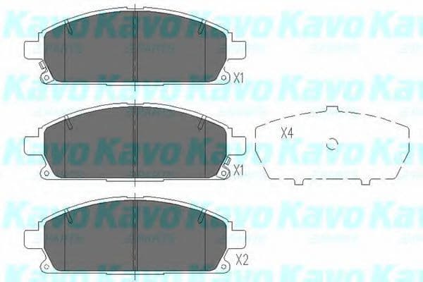 KBP-6515 Kavo Parts Гальмівні колодки