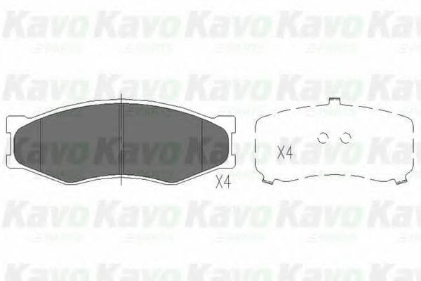 KBP-6522 Kavo Parts Гальмівні колодки