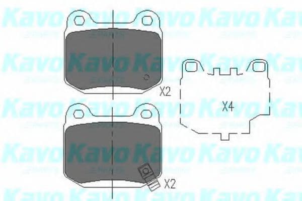 KBP-6562 Kavo Parts Гальмівні колодки