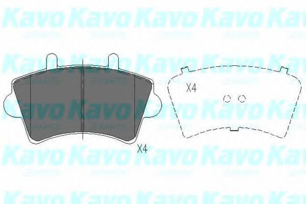 KBP-6563 Kavo Parts Гальмівні колодки