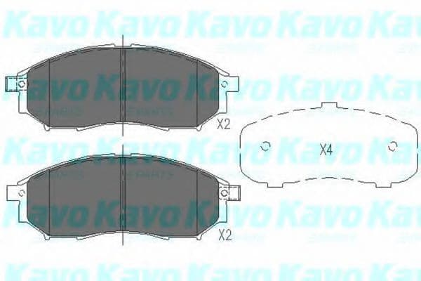 KBP-6567 Kavo Parts Гальмівні колодки