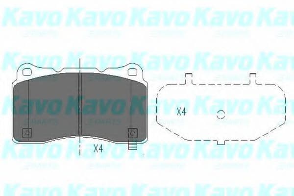 KBP-8021 Kavo Parts Гальмівні колодки