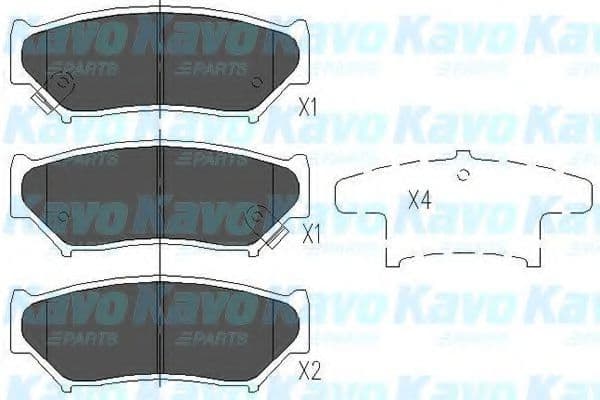 KBP-8505 Kavo Parts Гальмівні колодки