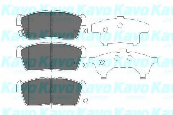 KBP-8507 Kavo Parts Тормозные колодки