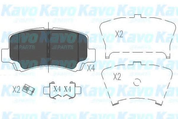 KBP-8509 Kavo Parts Гальмівні колодки для Suzuki Wagon R