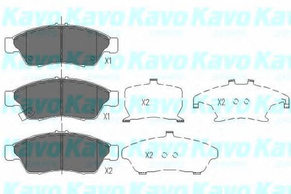 KBP-8510 Kavo Parts Гальмівні колодки для Suzuki Liana