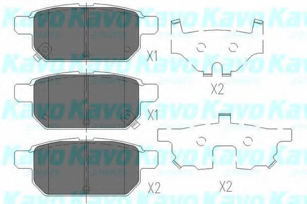 KBP-8526 Kavo Parts Гальмівні колодки