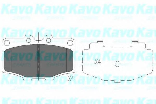 KBP-9028 Kavo Parts Гальмівні колодки