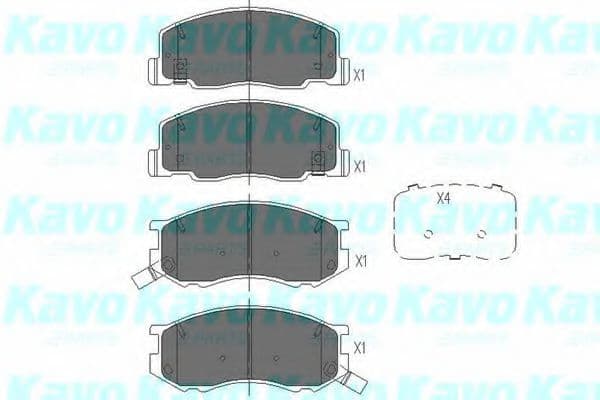 KBP-9050 Kavo Parts Гальмівні колодки