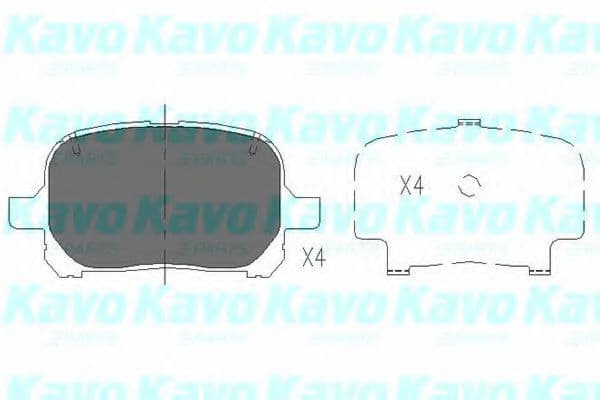 KBP-9051 Kavo Parts Тормозные колодки