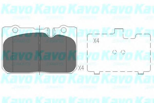 KBP-9053 Kavo Parts Тормозные колодки