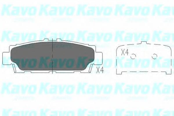 KBP-9060 Kavo Parts Гальмівні колодки для Lexus LS