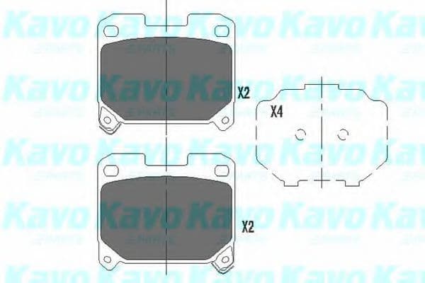KBP-9063 Kavo Parts Гальмівні колодки