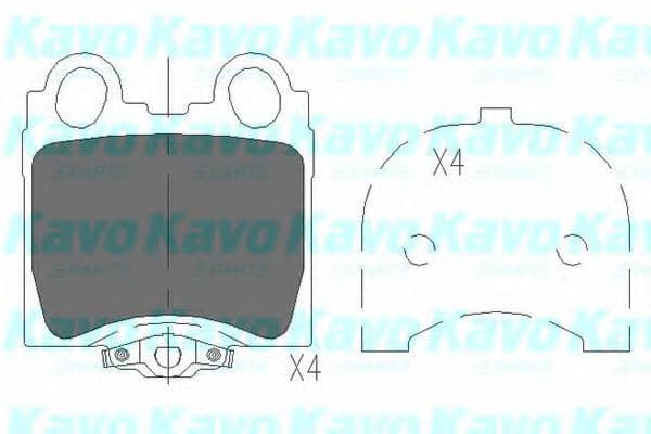 KBP-9066 Kavo Parts Тормозные колодки