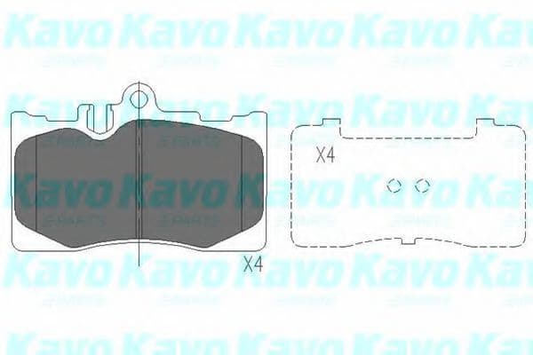 KBP-9071 Kavo Parts Гальмівні колодки