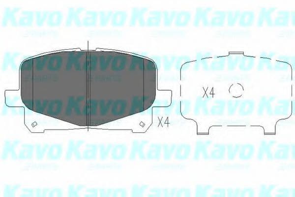 KBP-9076 Kavo Parts Тормозные колодки для Toyota Previa