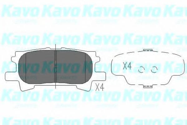 KBP-9078 Kavo Parts Гальмівні колодки