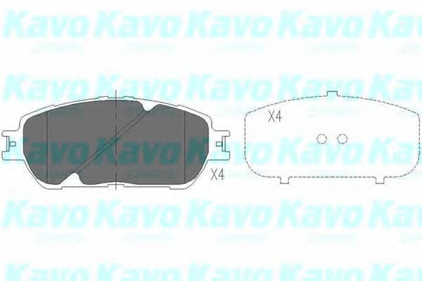 KBP-9090 Kavo Parts Гальмівні колодки