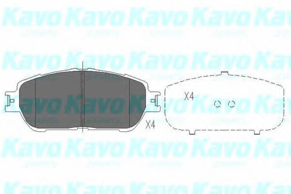 KBP-9105 Kavo Parts Гальмівні колодки
