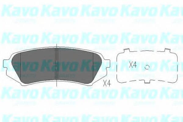 KBP-9118 Kavo Parts Тормозные колодки