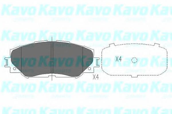 KBP-9120 Kavo Parts Гальмівні колодки