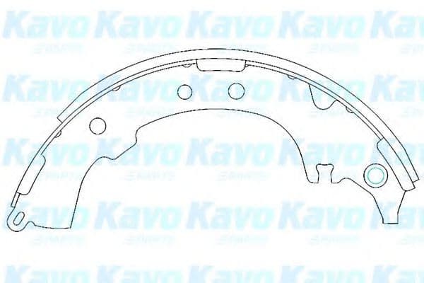 KBS-9903 Kavo Parts Тормозные колодки