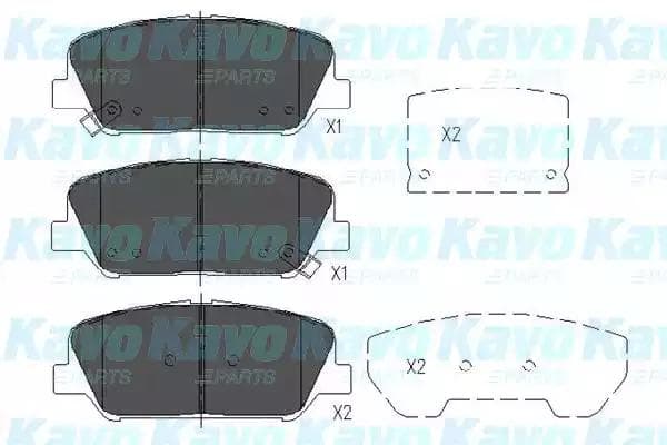 KBP-3042 Kavo Parts Тормозные колодки
