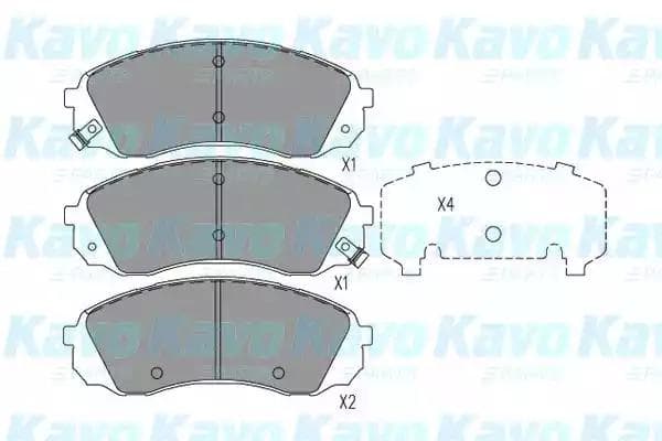KBP-4024 Kavo Parts Гальмівні колодки
