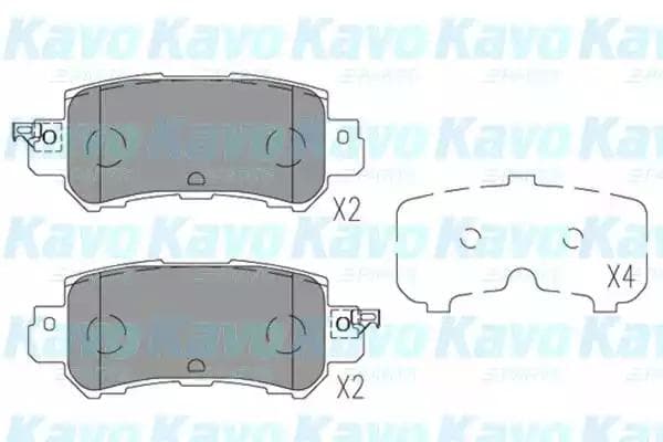 KBP-4573 Kavo Parts Гальмівні колодки