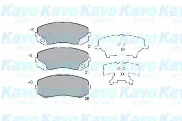 KBP-5548 Kavo Parts Гальмівні колодки для Mitsubishi Canter
