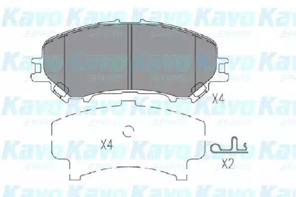 KBP6614 Kavo Parts Гальмівні колодки