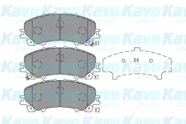 KBP6618 Kavo Parts Гальмівні колодки