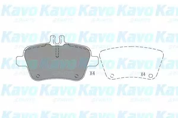 kbp6619 Kavo Parts Тормозные колодки