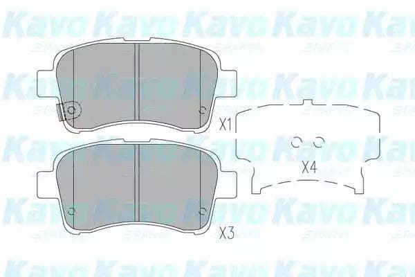 kbp8528 Kavo Parts Гальмівні колодки для Suzuki Liana