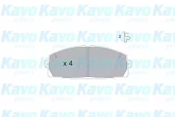KBP-9124 Kavo Parts Гальмівні колодки