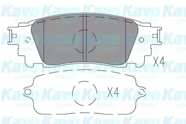 kbp9149 Kavo Parts Гальмівні колодки