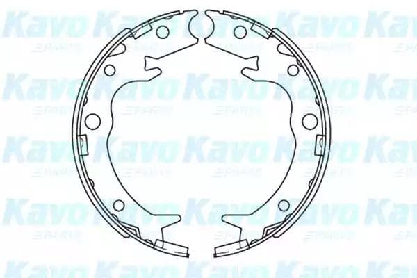 kbs2908 Kavo Parts Гальмівні колодки