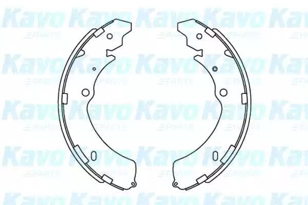 kbs3906 Kavo Parts Тормозные колодки для Isuzu D-Max