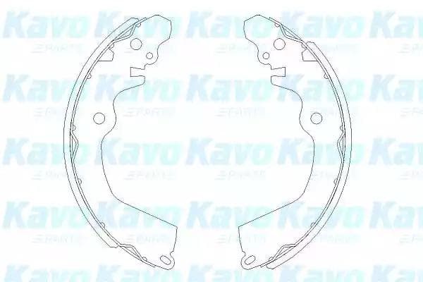 kbs6410 Kavo Parts Гальмівні колодки