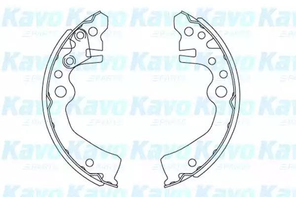 kbs7417 Kavo Parts Гальмівні колодки