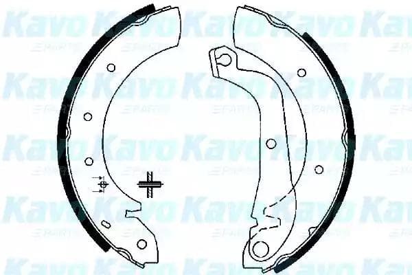 kbs7425 Kavo Parts Гальмівні колодки