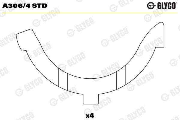 A306/4 STD Glyco Дистанционная шайба