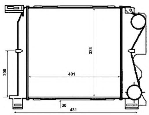 30477 NRF Інтеркулер для Chrysler Voyager