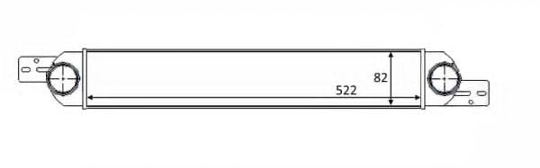 30512 NRF Інтеркулер для Opel Meriva