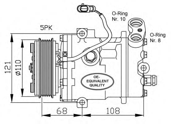 32197 NRF Компресор кондиціонера