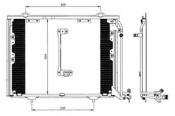 35214 NRF Радіатор кондиціонера