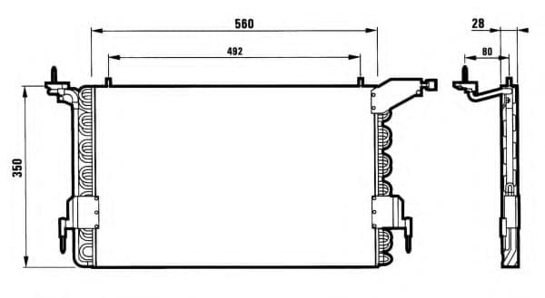 35260 NRF Радиатор кондиционера