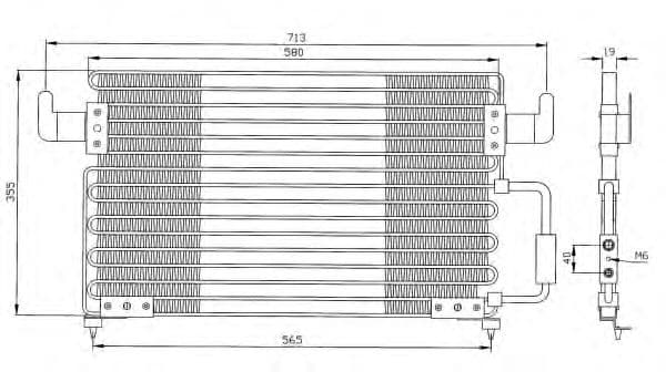 35261 NRF Радиатор кондиционера